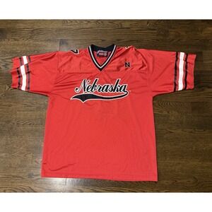 Nebraska Cornhuskers Football Jersey XL Red Captivating Apparel Blank